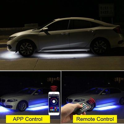 Đèn chiếu sáng dưới ô tô nhiều màu 12V, 4 bộ dụng cụ chiếu sáng dưới ánh sáng cho ô tô