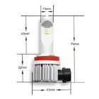 Bóng đèn sương mù 120w 2 cái 9005 H7, Bóng đèn pha LED 14400lm