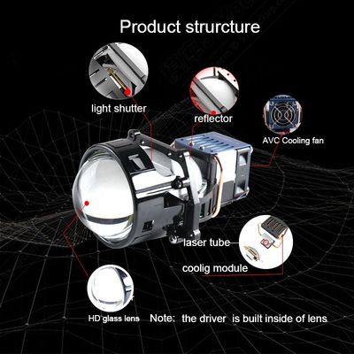 Bóng đèn pha Laser Bi High Beam 62W 5500k Chip LED kép