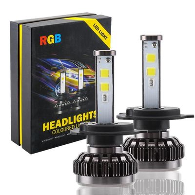 Bóng đèn pha LED ô tô 6000LM, Đèn pha Led đổi màu chống va đập