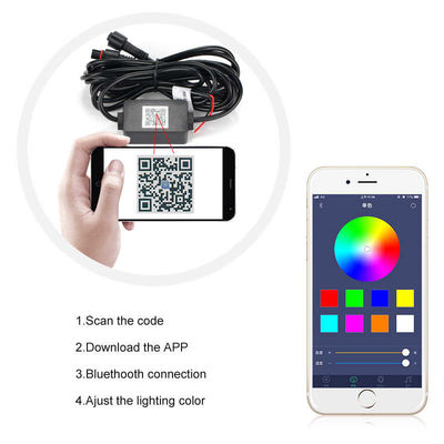 Bóng đèn pha LED ô tô 6000LM, Đèn pha Led đổi màu chống va đập